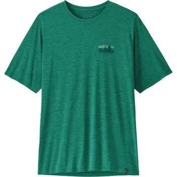 Pánské termoprádlo Pánské funkční tričko Patagonia CAPILENE COOL DAILY SHIRT - '73 SKYLINE - tmavě zelená M