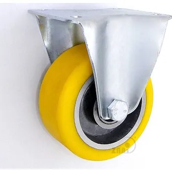 Pojezdové kolečko Polyuretanové kolo 100 mm pevná vidlice