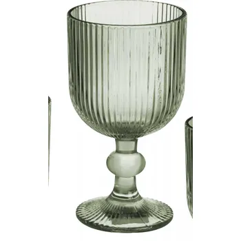Sklenice Vivalto Žebrovaná sklenice na víno Groove 260 ml zelená