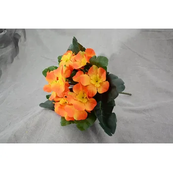 umělá květina HW Logistic s.r.o. Umělá Primule 23 cm oranžová