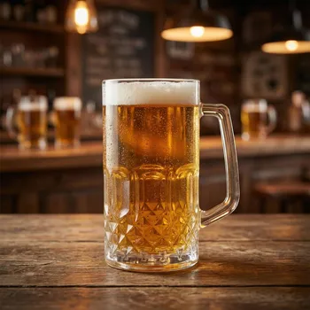 Sklenice Půllitr na pivo s uchem DAILY INTERNATIONAL HOME 0,5 l čirý