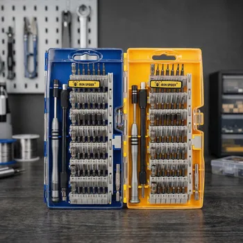 Šroubovák Sada přesných šroubováků a bitů v pouzdře IRON SPIDER 60 ks