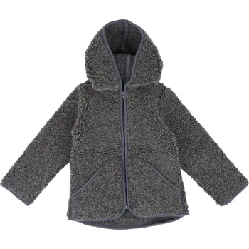 Dívčí mikina Vlnka Dětská vlněná mikina tmavě šedá velikost oblečení L