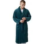 F2F Pánský smaragdový mikroplyšový župan Barva: Smaragd, Velikost: L-XL