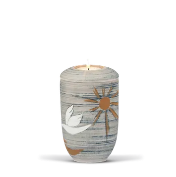 Smuteční dekorace Keramická miniurna Art