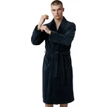 F2F Pánský modrý mikroplyšový župan Barva: Modrá, Velikost: L-XL