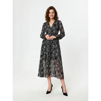 Dámské šaty Sinsay - Květinové midi šaty - vícebarevná - 2559X-MLC - 2559X-MLC-XXS-1