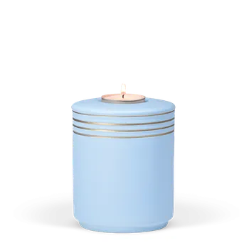 Smuteční dekorace Keramická miniurna Sean - Světle modrá