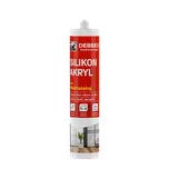 Silikon akryl 280 ml kartuše bílá, po vytvrzení transparentní