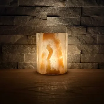 Svícen Svícen z přírodního kamene - Sluneční erupce konkrétní kus z fotek, jedinečný originál, výška cca 9,5 cm