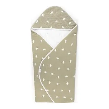 Autosedačka Deka do autosedačky SOFTELLO - wafle ecru vtáčiky