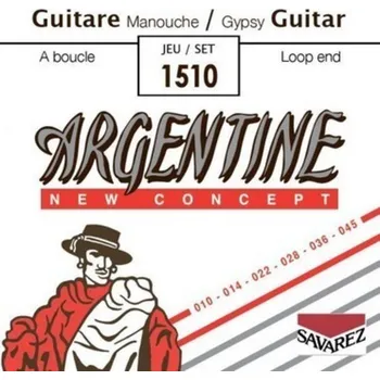 Strunný nástroj Savarez Struny pro Akustickou kytaru ArgentineE1 .010 1011 126434