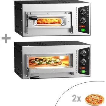 vasegastro (2 Kusy) Pec na pizzu 1+1x 35 cm - ruční ovládání