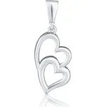 JVD Dámský zlatý přívěsek z bílého zlata srdce ryz. 585/1000 ZP0416XJ70-6400