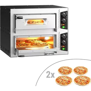 vasegastro Elektrická pec na pizzu 4+4x24cm - manuální