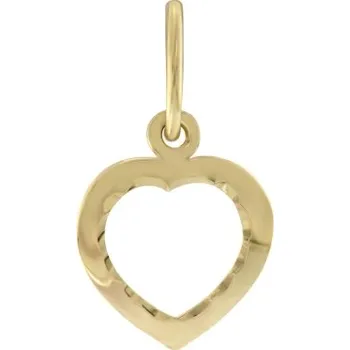Přívěsek Luxur, Decentní přívěsek Amoria II ve tvaru srdce, žluté zlato, 585-32-2-1067.0Z00.0.00.000.21