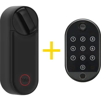 chytrý zámek Yale Linus L2, černý + Yale Linus klávesnice