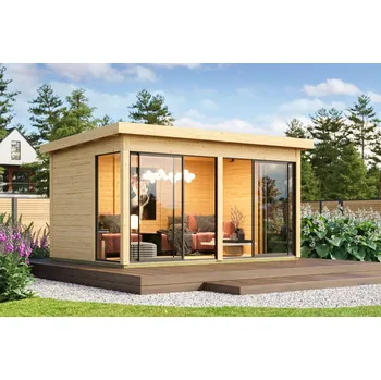 Zahradní domek dřevěný domek KARIBU DICE 5 (50557) natur LG4819 Varianta: dřevěný domek KARIBU DICE 5 (50557) natur LG4819