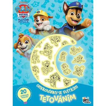 interaktivní kniha Jiri Models Omalovánky se svítícím tetováním Tlapková patrola
