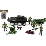 Teddies Sada vojáci s doplňky plast CZ design na kartě 24x30cm