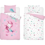 Detexpol Povlečení do postýlky 100x135 + 40x60 cm - Mořská víla a kamarádi