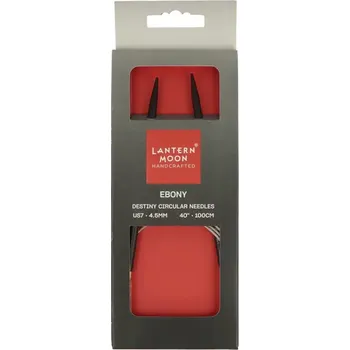 Jehlice KnitPro Lantern Moon kruhové fixní jehlice 100Cm 4,5mm (Lantern Moon’s Destiny circular knitting needles 100Cm 4,5mm)
