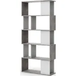 Regál Pentala bílý/beton