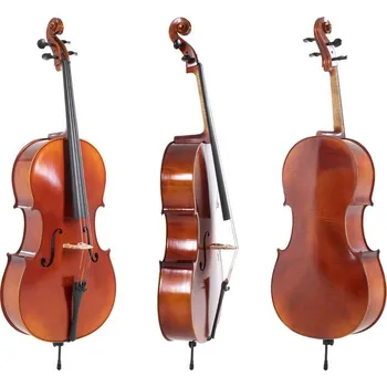 Hudební nástroj GEWA Cello Ideale1/2 Set up with Wittner fine tuning tailpiece, incl. bag, Larsen Aurora strings 194259