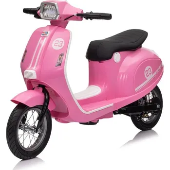 Dětské elektrovozidlo Mamido Dětský elektrický skútr Retro 23 růžový
