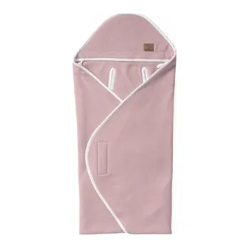 Autosedačka Deka do autosedačky SOFTELLO - tmavoružové wafle