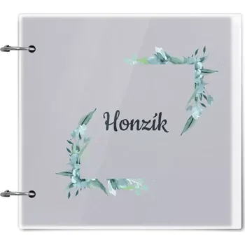 Fotokniha Plexi album se sponami Zelené lístečky se jménem