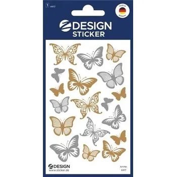 samolepka Samolepky metalické motýli