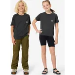 QUECHUA Dětské turistické merino tričko MH 900 14 LET ŠEDÁ