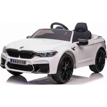 Dětské elektrovozidlo Mamido Elektrické autíčko BMW M5 Drift bílé 24V