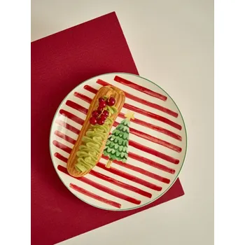 Talíř Sinsay - Talíř s vánočním motivem - červená - 570GI-33X - 570GI-33X-ONE