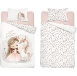 Detexpol Povlečení do postýlky 100x135 + 40x60 cm - Jednorožec ze snu