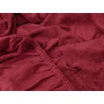 TEXTILOMANIE Froté prostěradlo Exclusive vínové 90 × 200 cm