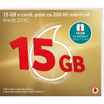 Vodafone SIM zlatá karta eSIM