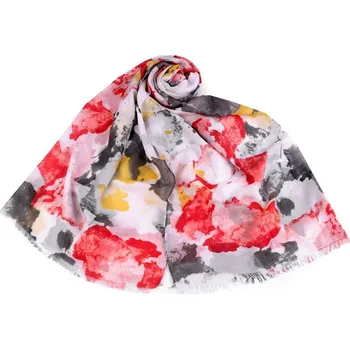 Šátek Letní šátek / šála 80x180 cm - 10 červená šedá