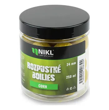 Boilies Rozpustné Boilies Nikl Corn 250ml 24mm