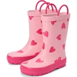 724714 - Tchibo - Dětské holínky - dámské - vel. 32-33 - barva: růžová/s potiskem