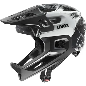 Cyklistická přilba Dětská helma UVEX React Jr Fullface Black-White Matt