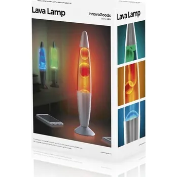 Žárovka InnovaGoods Magma lávová lampa modrá