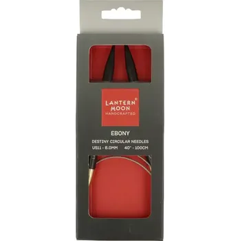 Jehlice KnitPro Lantern Moon kruhové fixní jehlice 100Cm 8mm (Lantern Moon’s Destiny circular knitting needles 100Cm 8mm)