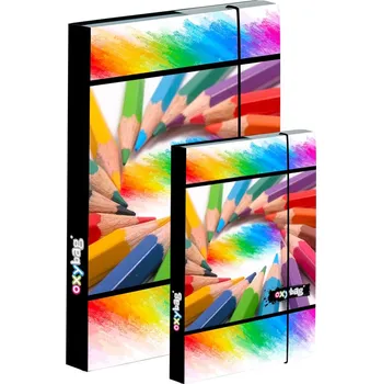 Školní batoh Box na sešity A4+A5 Pastelky