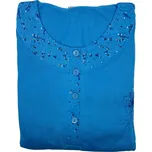 Dámské nadměrné pyžamo s dlouhým rukávem NESS Barva: Světle modrá, Velikost: 7XL