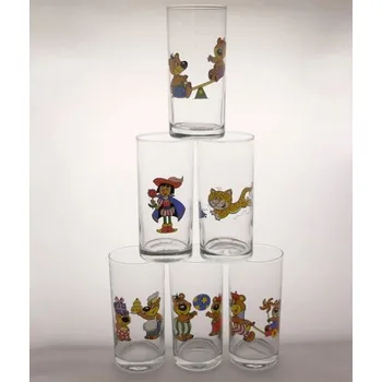 Sklenice Sklenice dětská vysoká 0,3 l, dekor mix