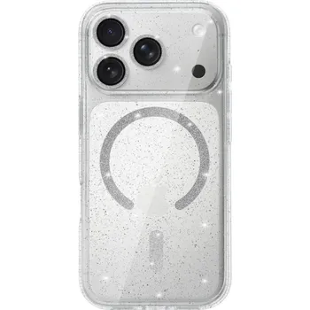 Pouzdro na mobilní telefon Zadní kryt Glitter Magsafe pro iPhone 17 Pro transparent