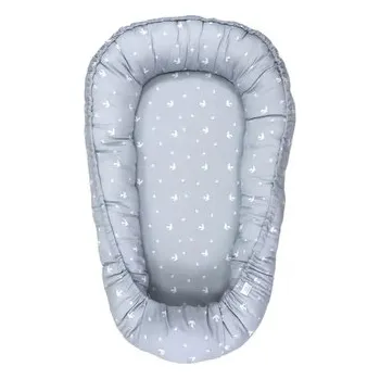 Dětský pokoj Hniezdo pre bábätko - sivomodré vtáčiky