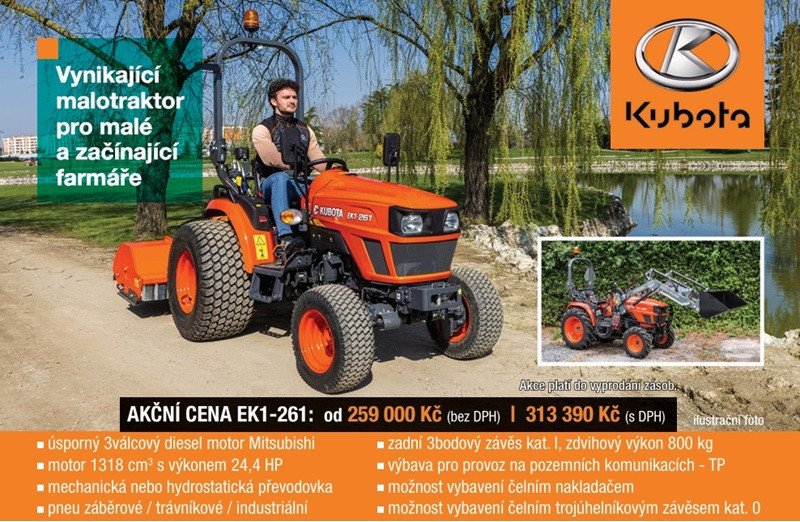 Malotraktor KUBOTA EK1-261